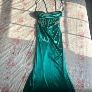 Elegant Teal Prom Dress